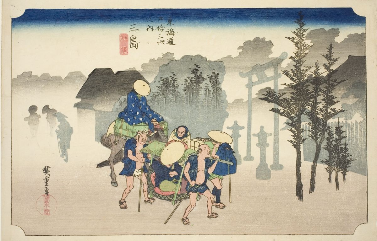 Utagawa Hiroshige, Mishima Morning Mist